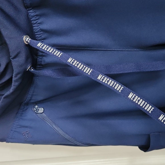 Med Couture Navy Drawstring Scrub Pants 2702, Medium - Picture 4 of 12